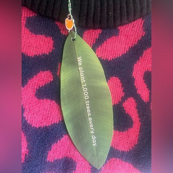 FARM Rio Leopard Pattern Sweater Dress High Neck Multicolored Sz L NWT - Picture 17 of 17